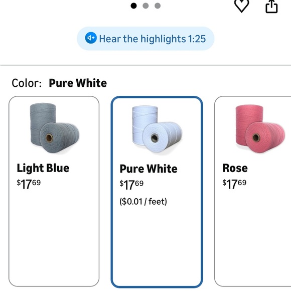 Premium Cotton Yarn Set - Black, white, brown, amethyst, Red - Picture 7 of 10